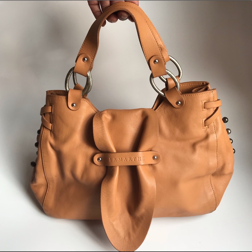 Lamarthe Paris Tan leather handbag